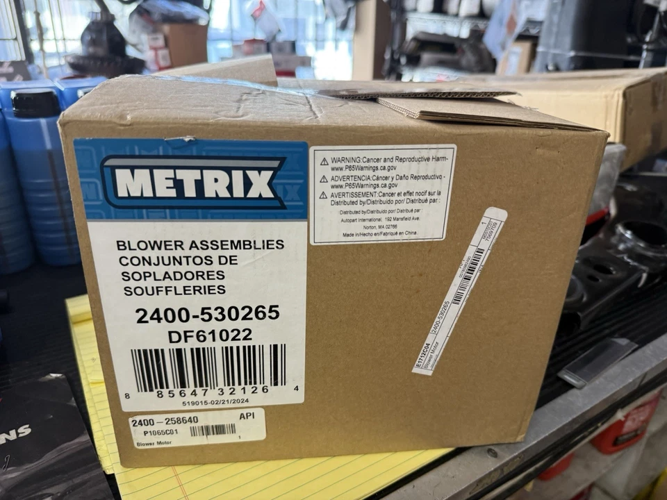Motor soplador HVAC y rueda-METRIX Autopart Intl 2400-530265 Foto 1 de 4