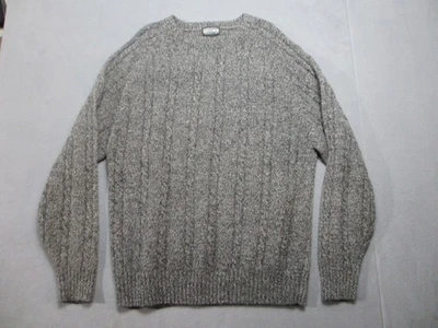 Members Only Sweater Mens 2XL Gray Vintage 90s Y2K Shetland Wool Cable Knit - Image 1 of 4