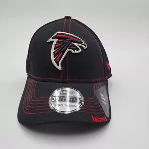 Atlanta Falcons Small/Medium New Era Neo 39THIRTY Black Fitted Mesh Hat - Picture 1 of 10