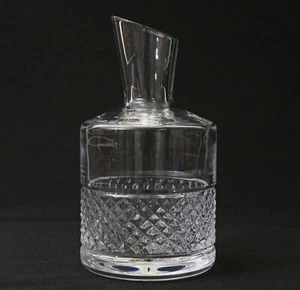 Cashs Ireland Klar Kristallglas Rund Weinkaraffe Dekanter Abgewinkelte Oberseite - Bild 1 von 8