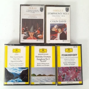 5 x Vintage Classical Music Cassette Tapes Deutshe Grammophon Philips 1970s - Picture 1 of 6