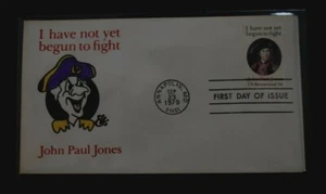 ANIMATION ART CARTOON Cachet FDC: "JOHN PAUL JONES," (Sept 23,1979), Lot # AA 27 - Picture 1 of 2