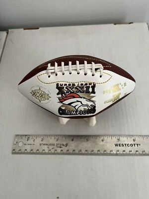 "Mini LE 8"" Fútbol americano vintage raro 1998 Denver Broncos Super Bowl XXXII Champions" Foto 1 de 4