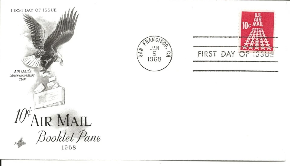 US Scott #C73, First Day Cover 1/5/68 San Francisco Single Airmail - Image 1 of 1