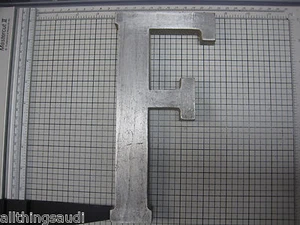Aluminum metal letter F 9 inch Commercial Building sign - Picture 1 of 2