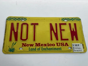 VTG Obsolete New Mexico State Vanity License Plate NOW NEW used - Picture 1 of 2