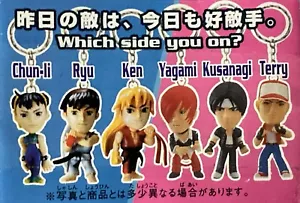 Epoch, Capcom vs SNK, Figur Schlüsselanhänger, alle 6 Artikel Full Set - Bild 1 von 10