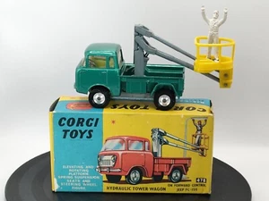 Corgi 478 Hydraulic Tower Wagon On Forward Control Jeep FC-150 In Original Box - Picture 1 of 18
