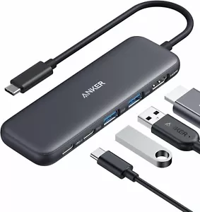 Anker 332 5-in-1 USB-C Hub with 4K HDMI Display , 5Gbps - and 2 5Gbps USB-A Data - Picture 1 of 6