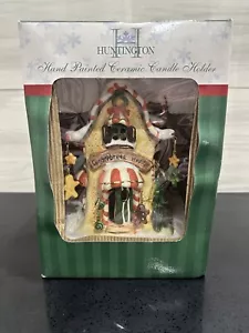 Huntington Hand Painted Ceramic Candle Holder Gingerbread house - Picture 1 of 2