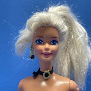 Vintage Barbie Blonde Doll 1976 Malaysia Nude Missing 1 Earring 12'' Twist - Picture 1 of 17