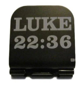 LUKE 23:36 Laser Etched Aluminum Hat Clip Brim-it - Picture 1 of 10