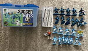 Figurine sportive Soccer Guys Navy/Nero vs Blu/Bianco che ispirano USATE - Foto 1 di 8