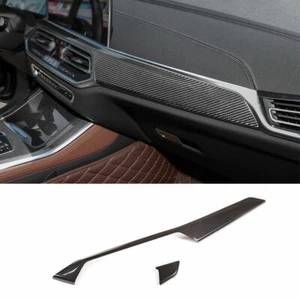 Para BMW X5 G05 2019-2021 Fibra de Carbono Seca Consola Central Salpicadero Panel Tapicería - Imagen 1 de 9