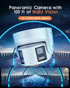 New 2.8MM 4MP Panoramic ColorFul Turret IP Camera 130 dB WDR 2347G2P-LSU-SL - Picture 1 of 1
