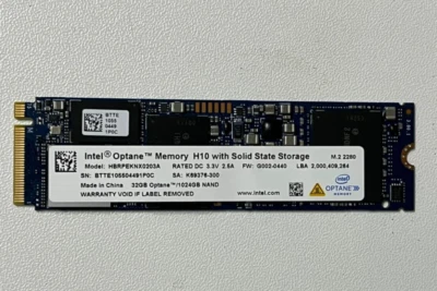 Intel Optane™ HBRPEKNX0203A 1TB SSD M.2 2280 NVMe Memory H10 with 1TB +32GB NAND - Image 1 of 4
