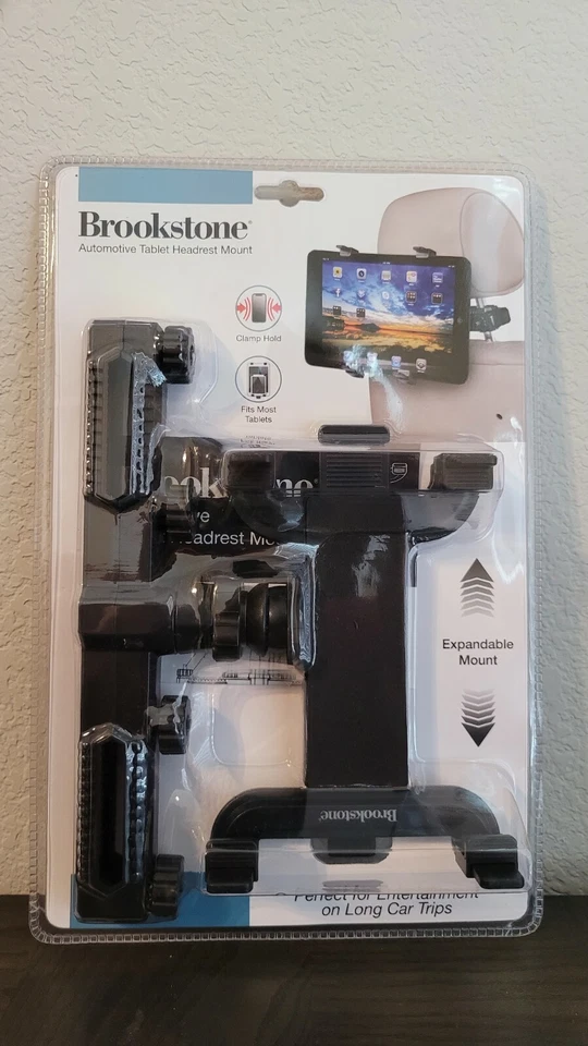 Brookstone Universal Automotive Tablet Headrest Car Headrest Mount New - Image 1 of 4