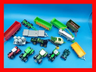 1:55 SIKU lotto konvolut lot trattori e accessori fattoria 16 pezzi - Immagine 1 di 4