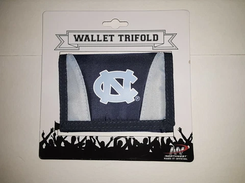 North Carolina Tar Heels NCAA Tri-Fold  Nylon Wallet Cover