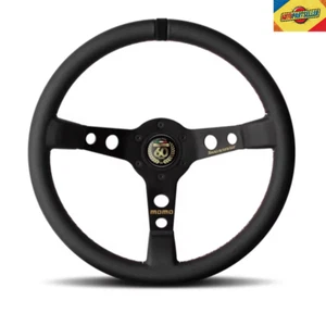 VOLANTE SPORTIVO UNIVERSALE MOMO 60th ANNIVERSARY 350MM IN PELLE VERA - Foto 1 di 8