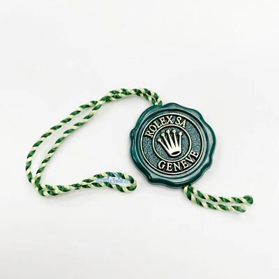 Original Rolex Auténtico Holograma Etiqueta Verde Etiqueta Colgante Cronómetro Foto 1 de 3