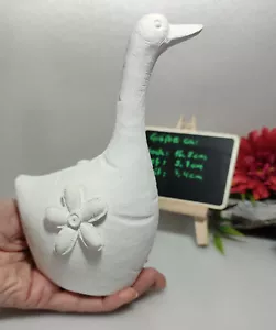Moldeo de látex hecho a mano Molde de hormigón Molde de ganso con flor (226) - Imagen 1 de 9