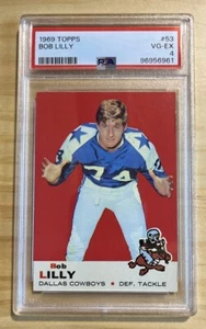 1969 TOPPS PSA 4 NFL HOF Bob Lilly #53 Dallas Cowboys Football Card - Picture 1 of 2