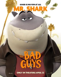 Mr Shark-Pirahna-Schlange-Tarantel-Wolf Bösewichte Kinder Film Poster #128-#132 - Bild 1 von 10