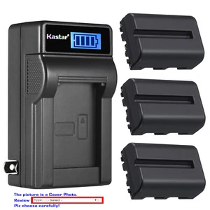 Kastar Battery LCD Wall Charger for Sony NP-FM500H & sony a77 SLT-A77V SLT-A77VB - Picture 1 of 11