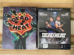 DEAD HEAT 4K UHD + Blu-Ray + Slipcover Vinegar 80s Action Horror GORE *RARE/OOP* - Picture 1 of 8