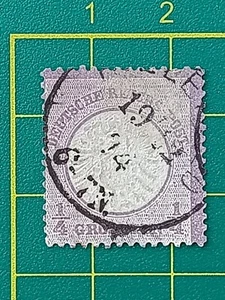 Germany Stamp 1872, Sc A1, #1, 1/4gr violet, used - Picture 1 of 4