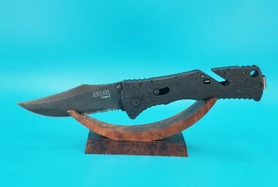 Faca de bolso SOG TRIDENT com mola assistida botão SEGURANÇA cortador de cinto de bloqueio! - Imagem 1 de 4