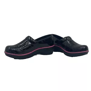 NEW Smitten Women Patent Leather Slip Resistant Clog Nursing Shoes, Size US 6.5 - Picture 1 of 6