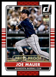 2015 Donruss Press Proofs Gold #118 Joe Mauer /99