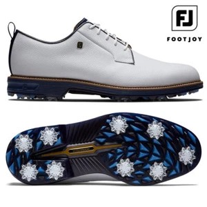 Zapatos de golf FootJoy DryJoys Premiere Series blancos/azul marino **REDUCIDOS** - Imagen 1 de 11