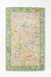 Anthropologie Tales Managerie Tufted Wool-Viscose Blend rugs Handmade Area Rugs - Picture 1 of 5