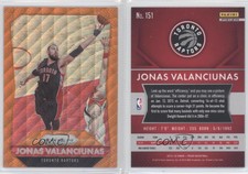 2015-16 Panini Prizm Orange Wave Prizm Jonas Valanciunas #151