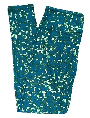LuLaRoe OS Leggings Tie Dye Teal Green White Seattle Seahawks NWT 196 - Image 1 of 3