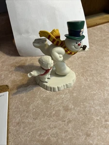 Department 56 Snow Babies 2001 Frosty the Snowman Catch Me If You Can - Retired - Picture 1 of 5