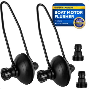 Outboard Motor Muffs, Universal Outboard Motor Flusher, PVC Round Muff - 2-Pack - Picture 1 of 8
