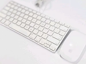 Apple iMac Keyboard A1242 & Magic Mouse A1296 Bundle Working - Picture 1 of 16