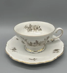 Vintage Tasse und Untertasse Charming Barbara Germany Sepia Rose - Bild 1 von 7