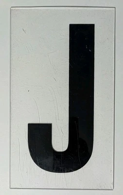 Пластиковое оргстекло высотой 10 дюймов шатер знак замена буква J - Изображение 1 из 3