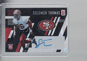 Panini Unparalleled 13/199 2017 Solomon Thomas #244 Rookie Auto RC - Imagen 1 de 2