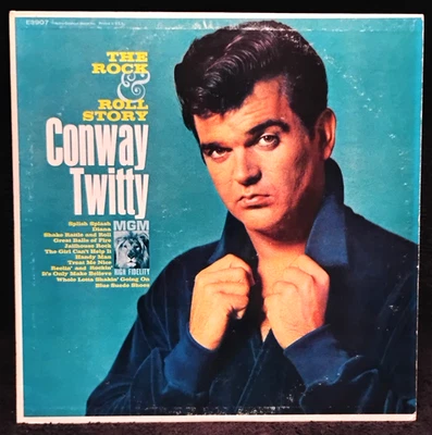 CONWAY TWITTY  "THE ROCK & ROLL STORY"  ( EX+ VINYL / NO COVER DMG/ 1ST RL 1961) - Image 1 of 4