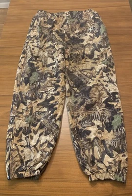 Pantalones de vellón camuflados reversibles de roble musgo vintage para hombre XL otoño follaje años 90 2 caras Foto 1 de 4