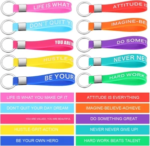 30 Pezzi Portachiavi Silicone Ispirazione Natale Regalo per Donna Colori Brillanti - Foto 1 di 7