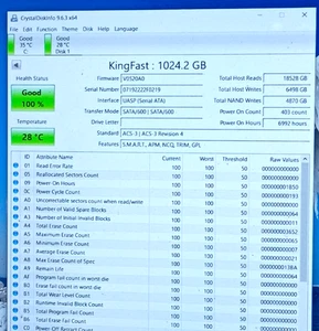 2710DCS23BF-1TB (1TB) KingFast F10 SATA 2.5" Internal SSD Solid State Drive - Picture 1 of 4