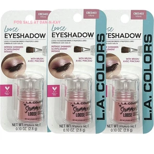 L.A. COLORS Intense Shimmer Loose Eye Shadow CBES403 lollipop Set Of 3 - Picture 1 of 3