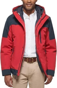 $250 Club Room Men's Colorblock Cold Weather Coat 3-In-1 Jacket Red Outerwear XL - Picture 1 of 6
